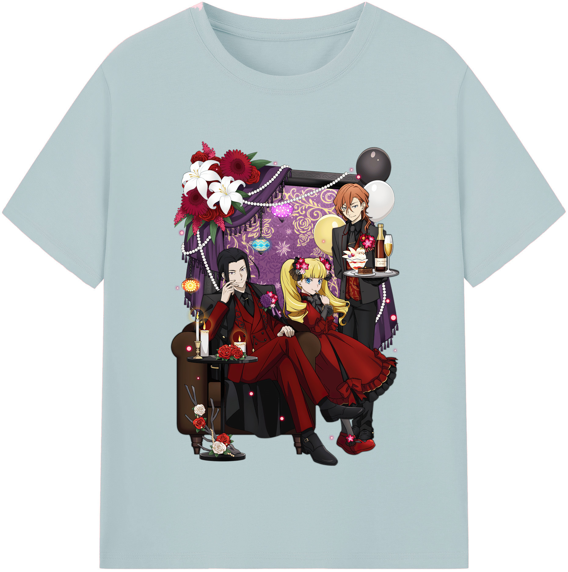 （画像用） 文豪ストレイドッグス Bungo Stray Dogs 綿100％半袖Tシャツ（フロントプリント）
